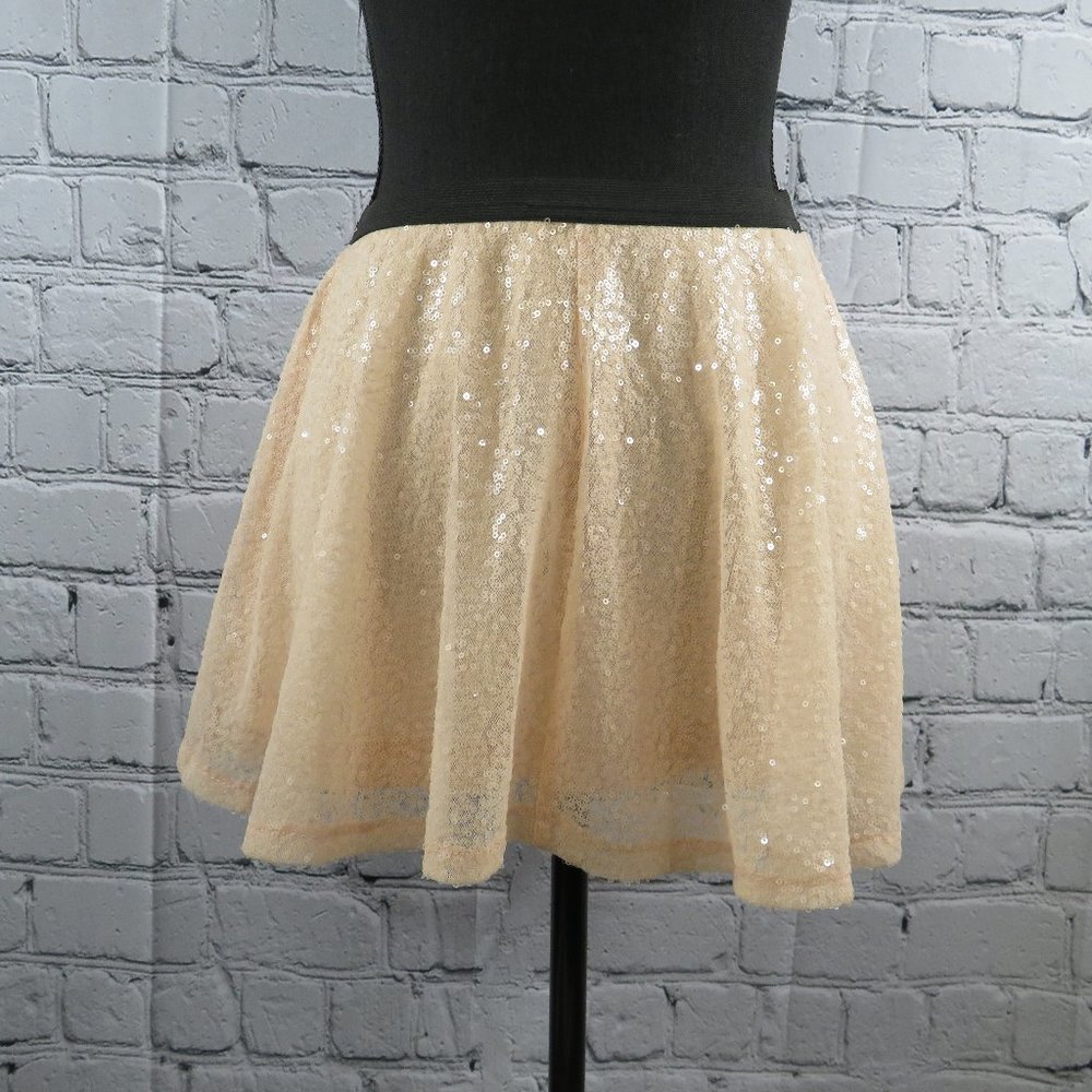 NWT - Women's Sequin Mini Skirt - Light Pink - Picture 2 of 5